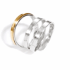 Bague triple Argent Or