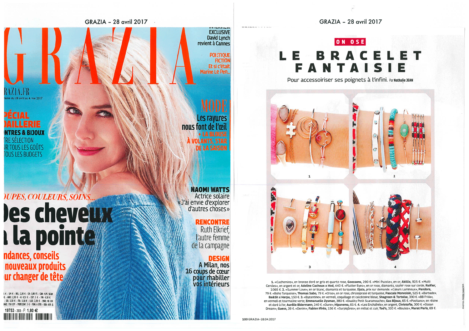 Grazia-28-avril-2017-2 Adeline Cacheux Bracelet