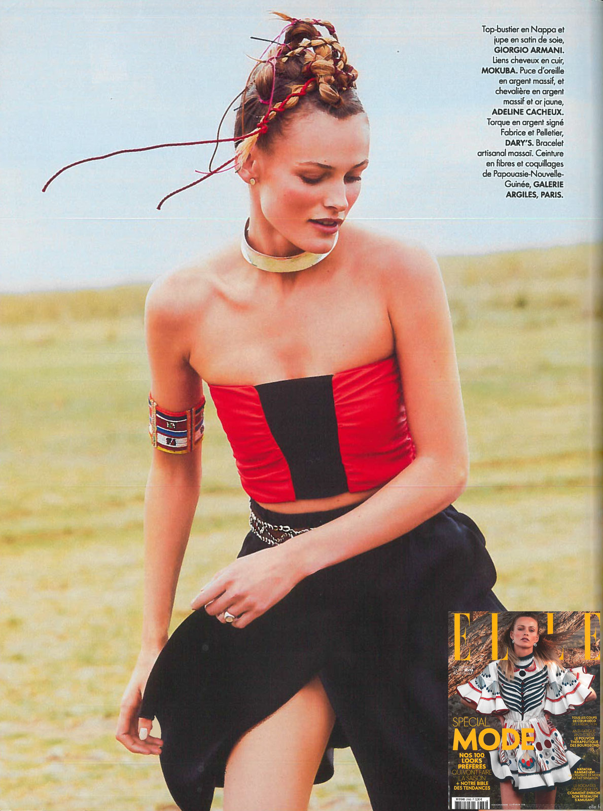 Elle-23-fevrier-2018 Adeline Cacheux Boucle d'oreille Earrings