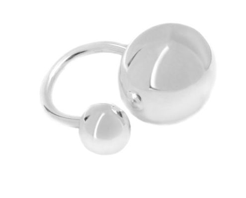 BAGUE BOULES ARGENT MASSIF