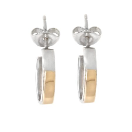 créoles adeline cacheux argent or bicouleur