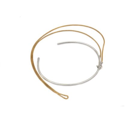 Jonc argent argent et or