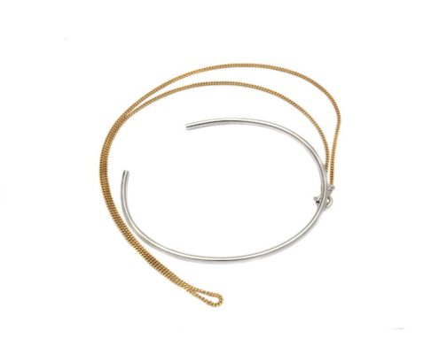 Jonc argent argent et or