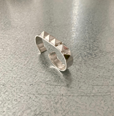 bague double doigt adeline cacheux épine spike